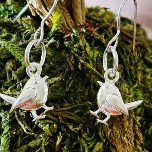 When Robins Are Near Little Robin Earrings